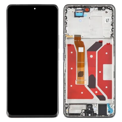 For Honor Magic7 Lite 5G OEM Grade S OLED Screen and Digitizer Assembly + Frame (Without Logo) - Black