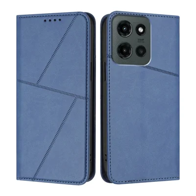 For Motorola Moto G Stylus 5G (2025) Wallet Case Magnetic Closure Leather Flip Phone Cover with Stand - Royal Blue