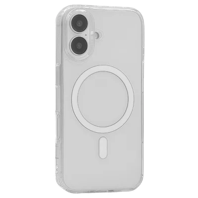 Etui przeźroczyste do iPhone'a 17, kompatybilne z MagSafe, pokrowiec z TPU i PC