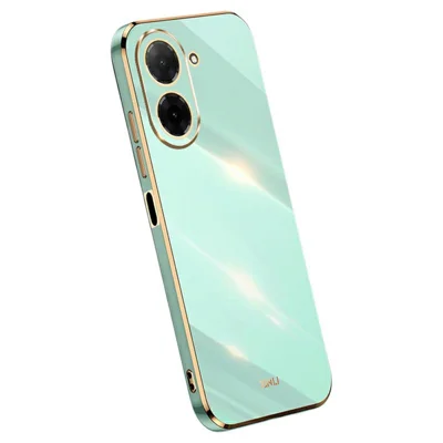 XINLI For Xiaomi Redmi A5 4G (171.7mm) / Poco C71 4G Case TPU Phone Cover with Electroplating Frame - Cyan