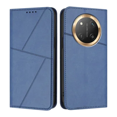 For Honor Magic7 Lite 5G / vivo X60 Pro (China) / Honor X9c 5G / X60 Pro Wallet Case Magnetic Closure Leather Flip Phone Cover with Stand - Royal Blue