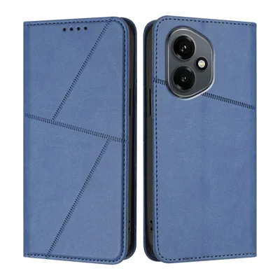 For Honor 400 5G (Global) Wallet Case Magnetic Closure Leather Flip Phone Cover with Stand - Royal Blue