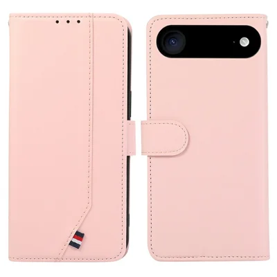 For iPhone Air Case RFID Blocking Flip Leather Phone Cover - Pink