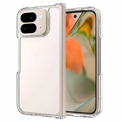For Google Pixel 10 Pro Fold Case TPU + Acrylic Clear Phone Cover, Integrated Design
