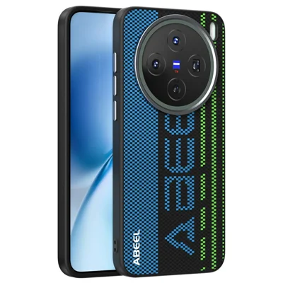 ABEEL For vivo X200s 5G Magnetic Case Micro-Embossing 6D Printed PC TPU Aluminum Alloy Leather Phone Cover - Outstanding No. 1