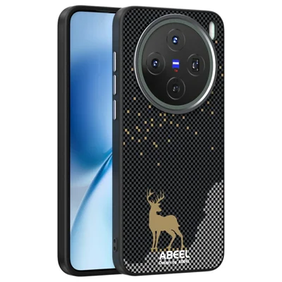ABEEL For vivo X200s 5G Magnetic Case Ultra Slim PC TPU Phone Back Cover - Deer
