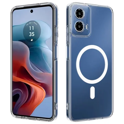Cover Per Motorola Moto G45/Moto G34, Custodia Flip Pelle