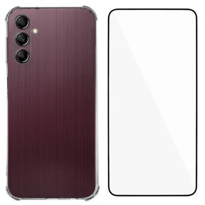 WANLONFENG For Samsung Galaxy A15 4G / Galaxy A15 5G TPU Case  WL3 Series 1.5mm Phone Cover with Tempered Glass Film - Transparent