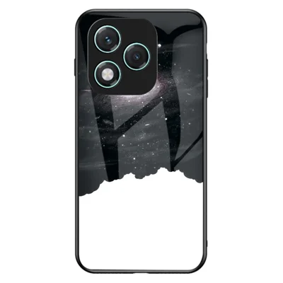 For Honor 400 Lite 5G Case Starry Sky Pattern Tempered Glass Phone Cover - Cosmic Starry Sky