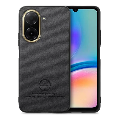 For Xiaomi Redmi A5 4G (171.7mm) Leather Phone  Back Cover with Cloth Texture - Black
