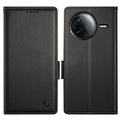 For Xiaomi Redmi K80 5G  /  Poco F7 Pro 5G Stand Case PU Leather Wallet Phone Cover - Black