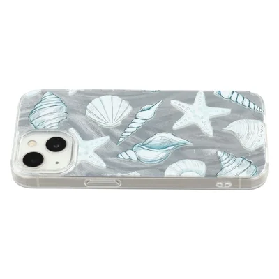 For iPhone 13 Case Shell Pattern Airbag Shockproof PC + TPU Phone Back Cover