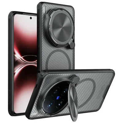NILLKIN Camshield Prop Magnetic Translucent Series For vivo X200 Ultra 5G Magnetic Case TPU + PC Phone Cover with Camera Lid