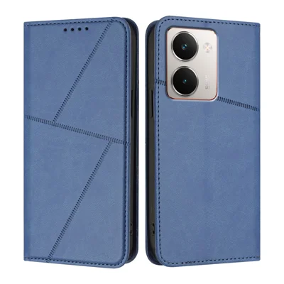 For Realme P3 Ultra 5G Wallet Case Magnetic Closure Leather Flip Phone Cover with Stand - Royal Blue