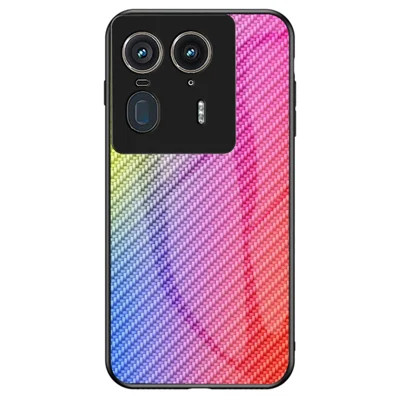 For Motorola Edge 50 Ultra 5G / Moto X50 Ultra 5G Case Tempered Glass Shockproof Phone Cover - Colorful Fiber