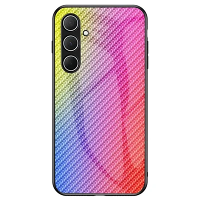 Til Samsung Galaxy A56 5G Skærmhætter Tempered Glass Stødfast Telefonbeskyttelse - Farverig Fiber