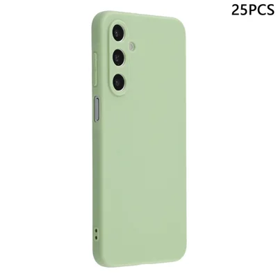 25Pcs For Samsung Galaxy A25 5G (Global) (161.0mm) Case 1.2mm TPU Matte Phone Cover - Matcha Green