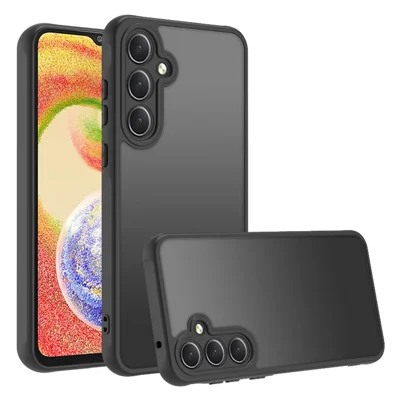 Voor Samsung Galaxy A55 5G hoesje Skin Touch matte PC + TPU schokbestendige telefoon achtercover