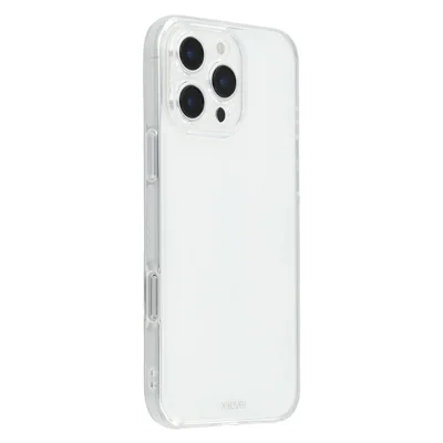 X-LEVEL For iPhone 16 Pro Max Case PC + TPU Translucent Phone Back Cover - Transparent
