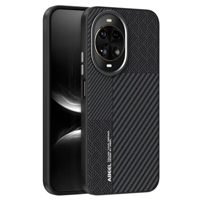 ABEEL Für Huawei nova 14 5G Magnetische Hülle PC + TPU + Aluminiumlegierung + PU-Leder Handyhülle - Struktur 3