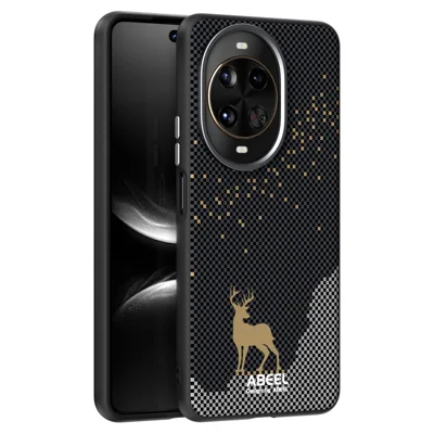 ABEEL لجهاز Huawei nova 14 Pro 5G غطاء هاتف متوافق مع MagSafe، رفيع جدًا، مصنوع من مادة البولي كربونات والمطاط الحراري - غزال