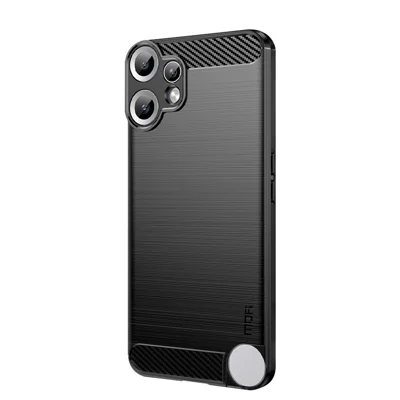 MOFI For Nothing CMF Phone 2 Pro Back Cover  Brushed Texture Carbon Fiber Soft TPU Case - Black