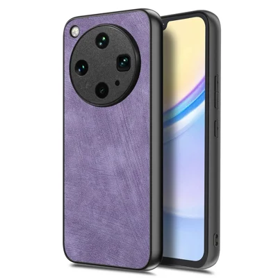For Oppo Find X8 Ultra 5G Case Shockproof Slim Retro Leather Phone Back Cover - Purple