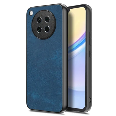 For Oppo Find X8s 5G Case Shockproof Slim Retro Leather Phone Back Cover - Blue