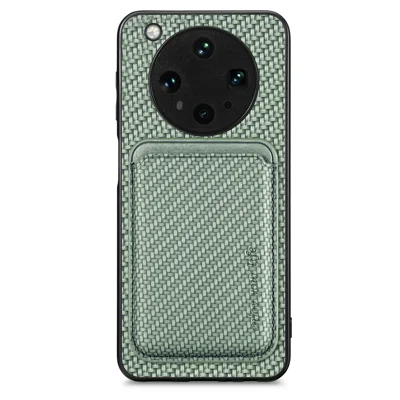 For Oppo Find X8 Ultra 5G Case Magnetic Detachable Card Holder Phone Back Cover - Green