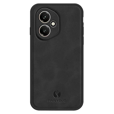 ANNYOJO For Honor 400 5G (Global) Case PU Leather + PC + TPU Anti Drop Phone Back Cover - Black