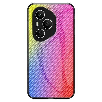 For Honor 400 Pro 5G (Global) Case Tempered Glass Shockproof Phone Cover - Colorful Fiber