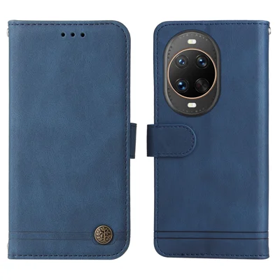 For Huawei nova 14 Ultra 5G Læder Wallet Cases Hudfølelse Telefonbeskyttelse med Stand og Snor - Blå