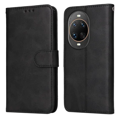 For Huawei nova 14 Ultra 5G Case Wallet PU Leather Folio Flip Phone Cover - Black