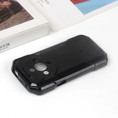 Soft TPU-beskyttelsesdæksel til Ulefone Armor X32 Pro med beskyttelse mod fald - Sort