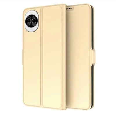 For Huawei nova 14 5G Case Shockproof TPU Inner Shell Leather Phone Cover Card Slot - Gold