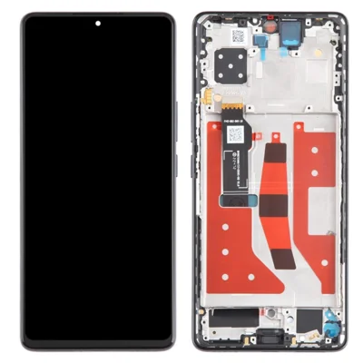 For Honor 80 GT 5G AGT-AN00 OEM Grade S AMOLED Screen and Digitizer Assembly + Frame (Without Logo) - Black