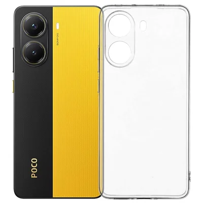UNITHIN Voor Xiaomi Poco X7 Pro 5G Hoesje Ultradun 0,7 mm Transparant TPU Anti-drop Telefoonhoesje Precieze Uitsparingen