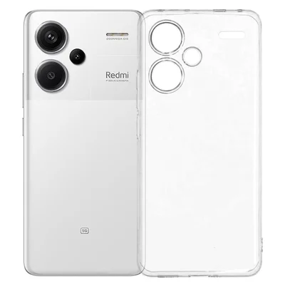 UNITHIN voor Xiaomi Redmi Note 13 Pro+ 5G hoesje Ultra Dun 0,7 mm Transparant TPU Anti-val Telefoonhoes Precieze Uitsparingen