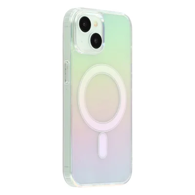 For iPhone 14 Slim Case Acrylic + TPU Gradient Phone Cover Compatible with MagSafe