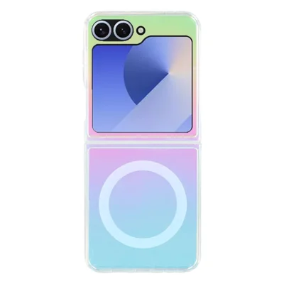 For Samsung Galaxy Z Flip7 FE 5G / Z Flip6 5G Magnetic Case Acrylic + TPU Gradient Phone Cover