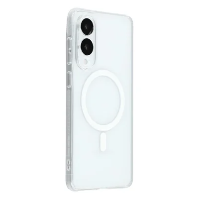 X-LEVEL For Samsung Galaxy S25 Edge Magnetic Case PC TPU Translucent Phone Back Cover - Transparent