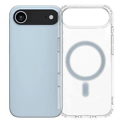 For iPhone Air Case Compatibel met MagSafe TPU + Acryl Transparante Telefoonhoes