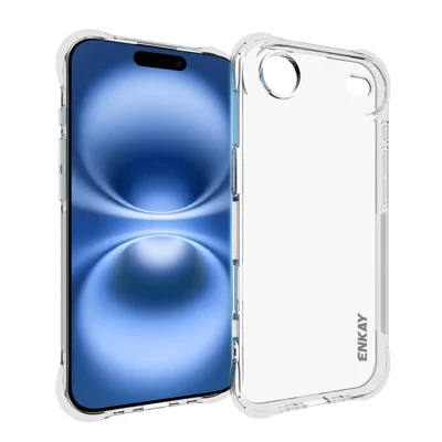 För iPhone Air Clear Phone Case ENKAY HAT PRINCE Skokrämd TPU-fodral - Transparent
