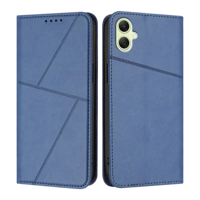 For Samsung Galaxy A08 5G / A08 4G / A07 4G / A06 4G / A06 5G Wallet Case Magnetic Closure Leather Flip Phone Cover with Stand - Royal Blue