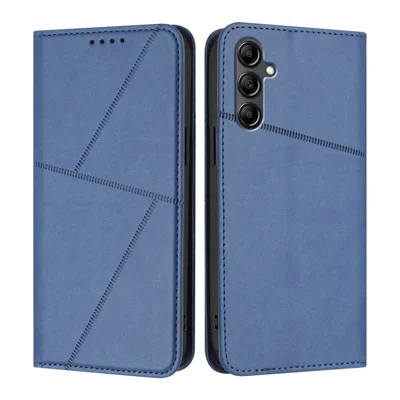 For Samsung Galaxy A18 5G / A18 4G / A17 5G / A17 4G / A26 5G / A16 5G / A16 4G Wallet Case Magnetic Closure Leather Flip Phone Cover with Stand - Royal Blue