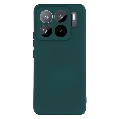 Obudowa na Xiaomi 15S Pro, tylna część z miękkiego TPU z antyrysującym wyściółką z włókna, kolor zielony wojskowy
