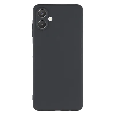 For Samsung Galaxy A06 4G Case Precise Cutouts Straight Edge TPU Shockproof Phone Cover - Black