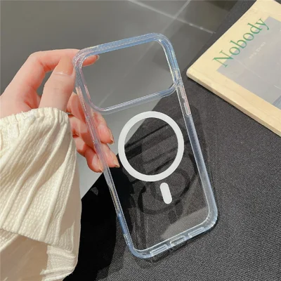 For iPhone 18 Pro / 17 Pro Case Compatible with MagSafe TPU Acrylic 2.5mm Clear Phone Cover