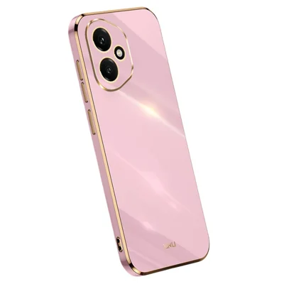 XINLI Fodral för Honor 400 5G (Global) TPU-mobilskaft med elektropläterad ram - Lila