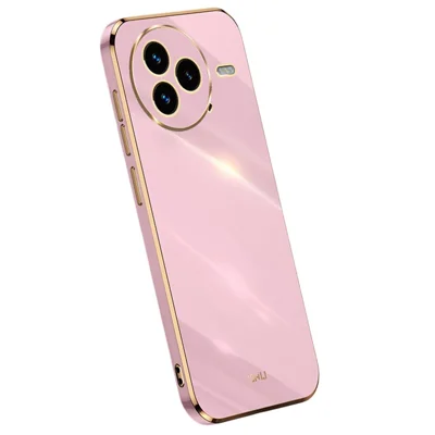 XINLI لجهاز Xiaomi Civi 5 Pro 5G غطاء هاتف من مادة TPU مع إطار مطلي كهربائياً - أرجواني